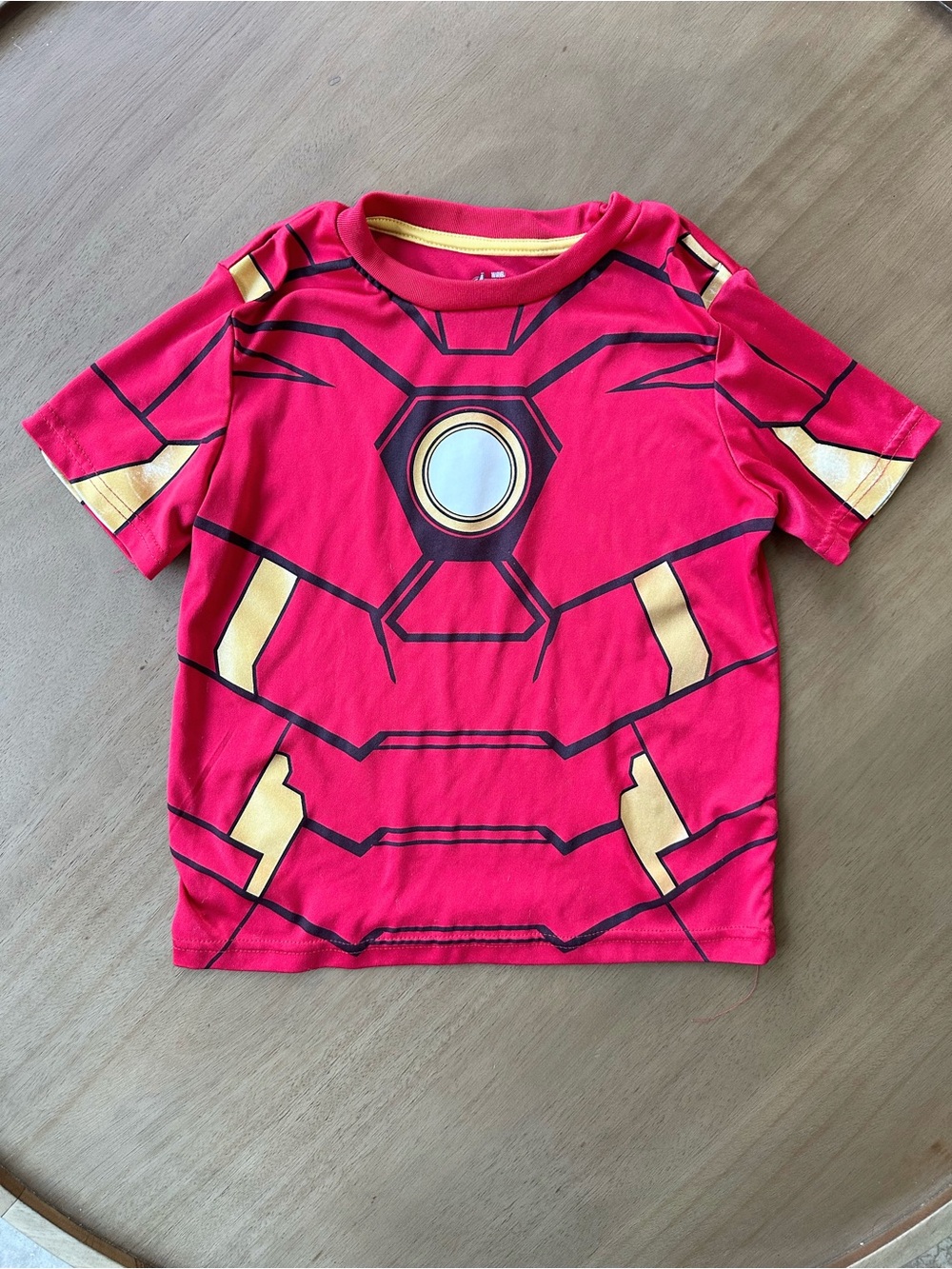 Marvel Avengers Iron Man Costume Graphic T-Shirt, Size 7, Red Gold